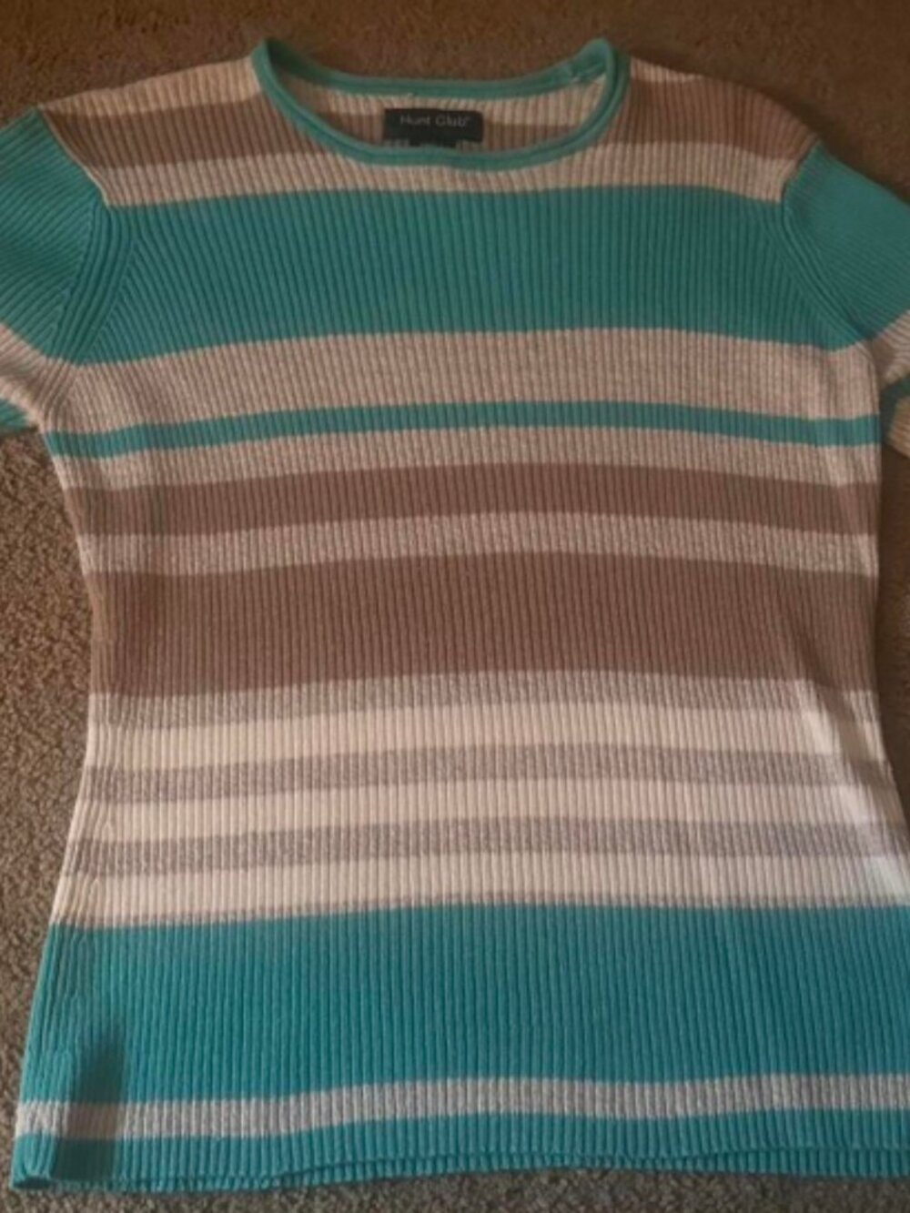 Hunt Club striped knitted short sleeved shirt